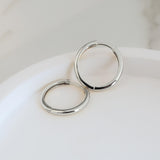 Sterling Silver Classic Hoops Medium