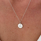 Silver Family Imprint Necklace