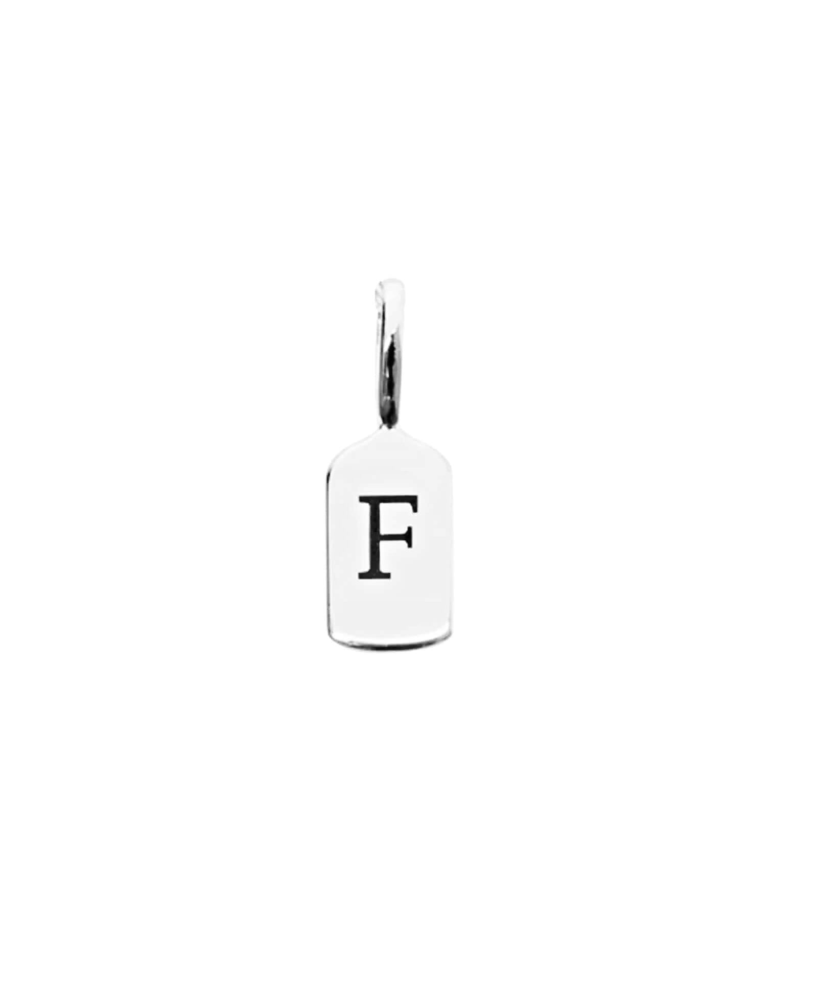 Silver Letter F