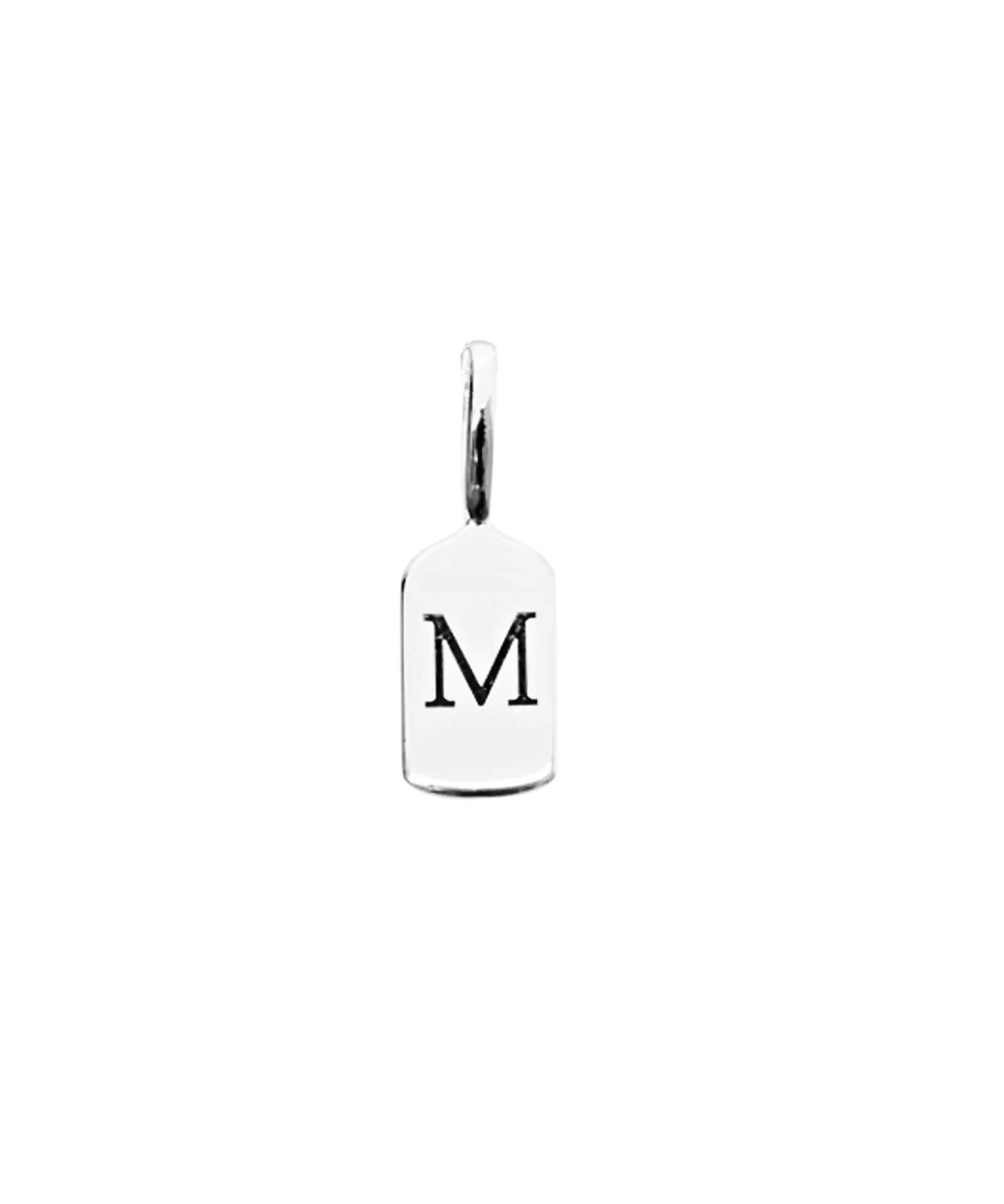 Silver Letter M
