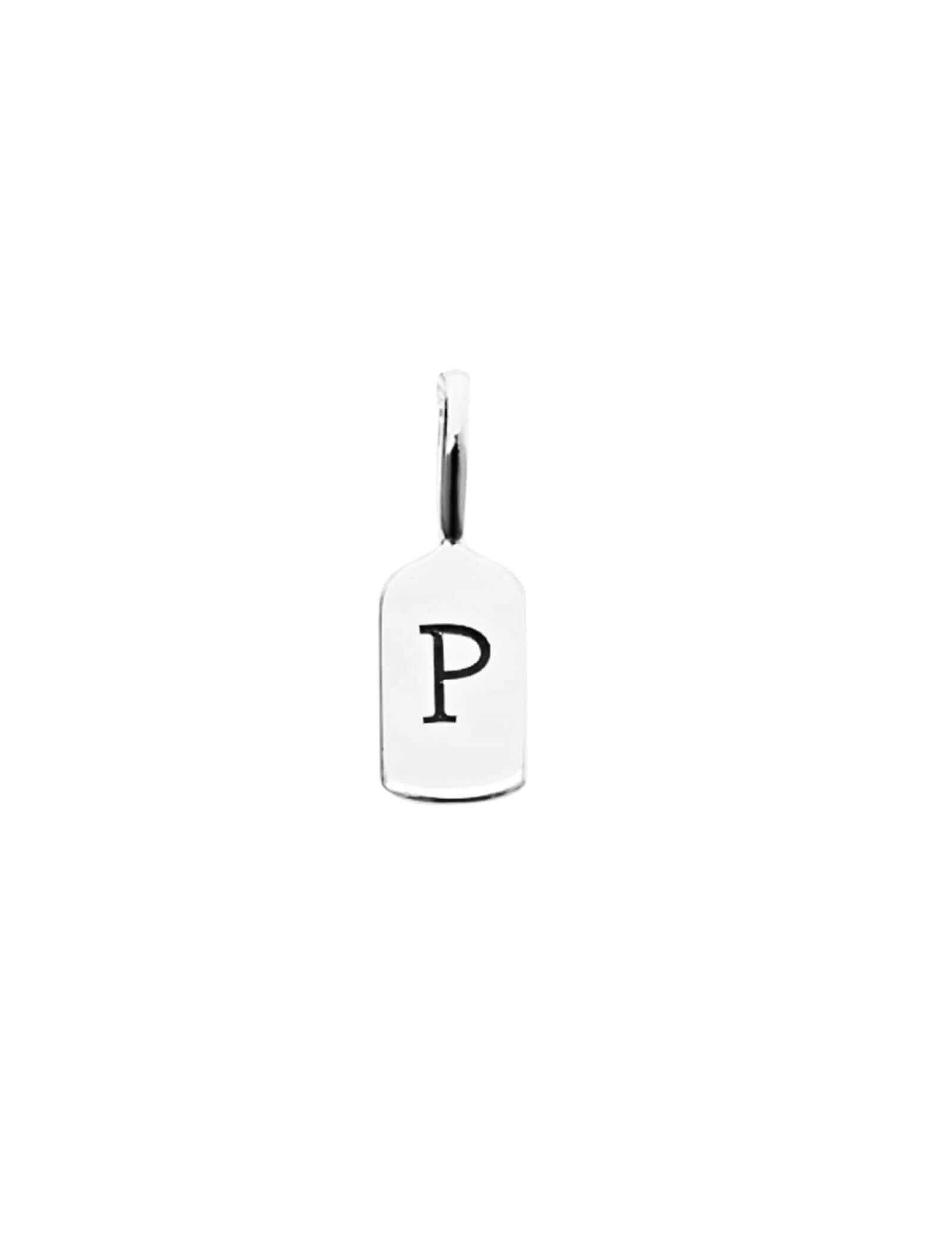 Silver Letter P