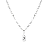Silver Luna Letters Necklace