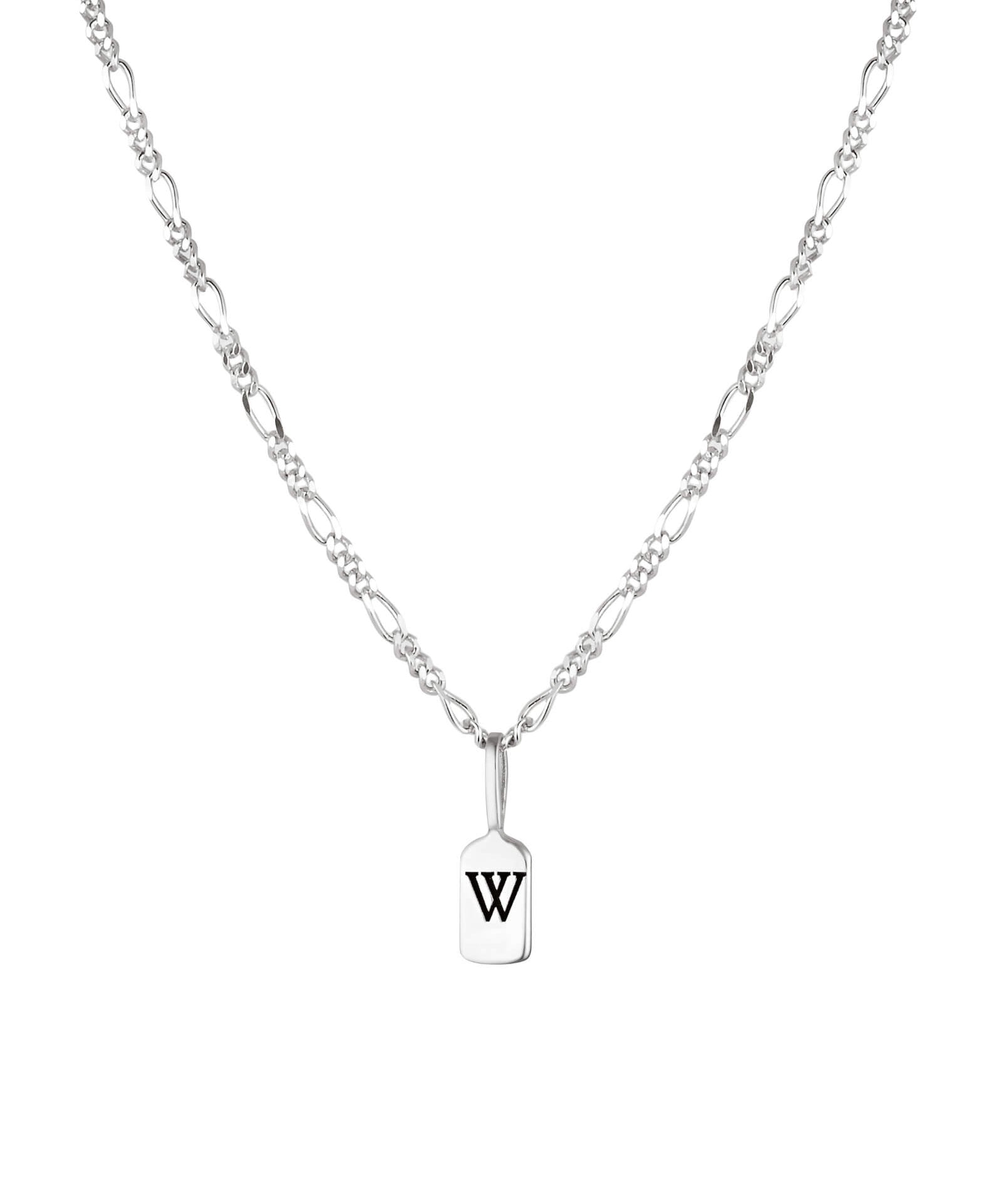 Silver Letter W