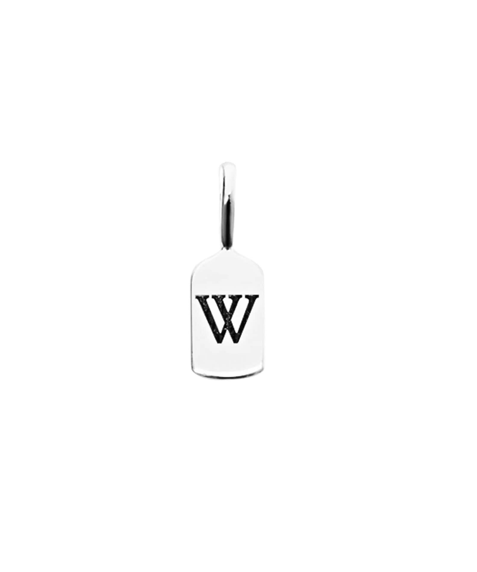 Silver Letter W