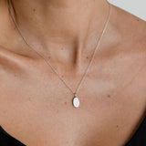 Silver Oval Pendant