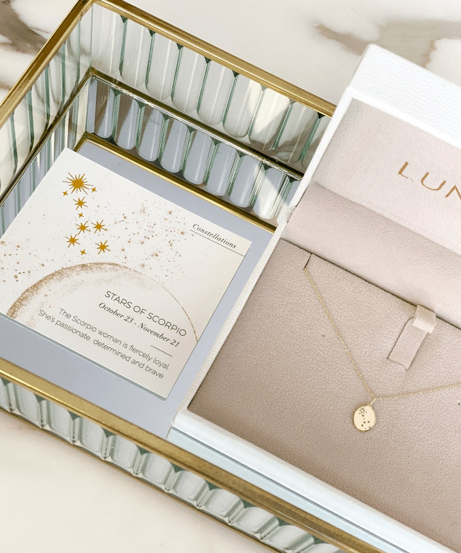 Picture of Luna Rae Yellow Gold Stars of Scorpio