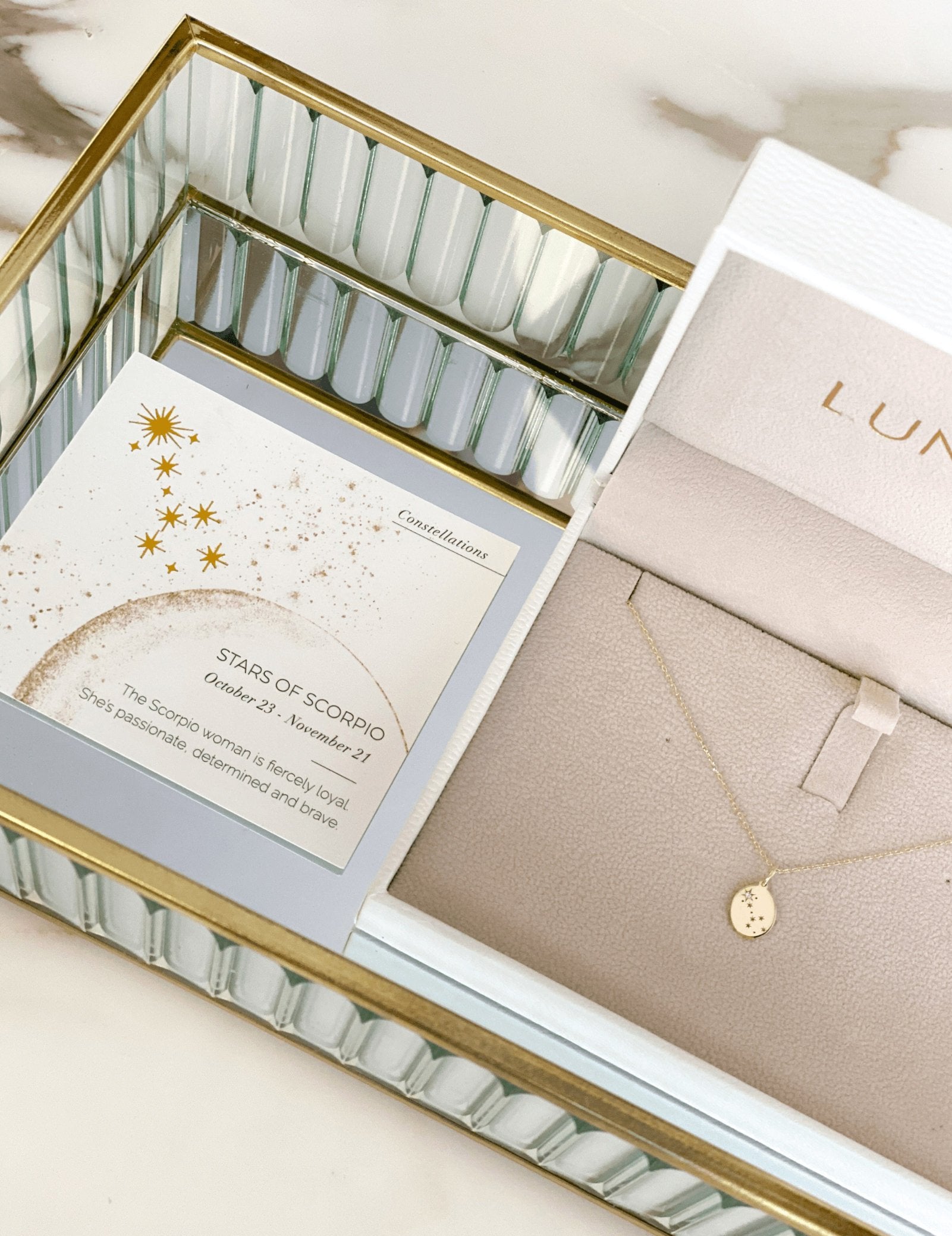 Picture of Luna Rae Yellow Gold Stars of Scorpio