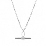 Sterling Silver Paperclip Florence Necklace