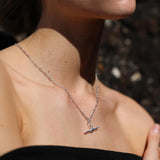 Sterling Silver Paperclip Florence Necklace
