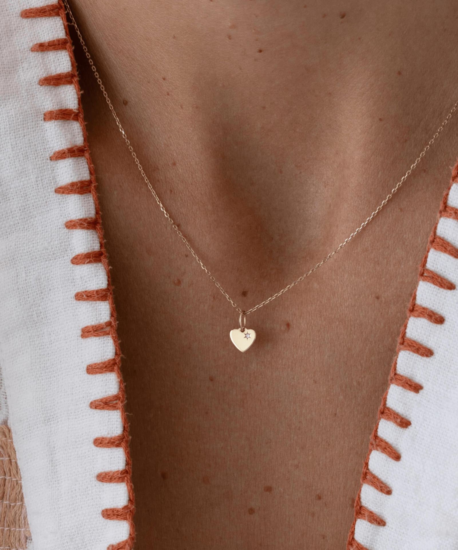 Picture of Luna Rae Solid 9k Gold The Sweetheart Necklace