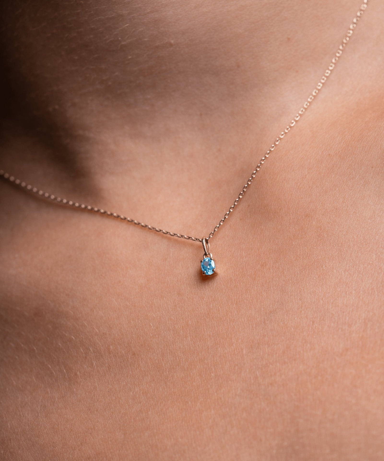 Picture of Luna Rae Solid 9k Gold Topaz Necklace