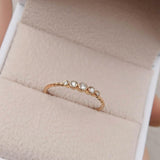 Twisted Diamonds Ring