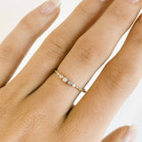 Twisted Diamonds Ring
