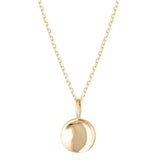 Waved Disc Imprint Pendant