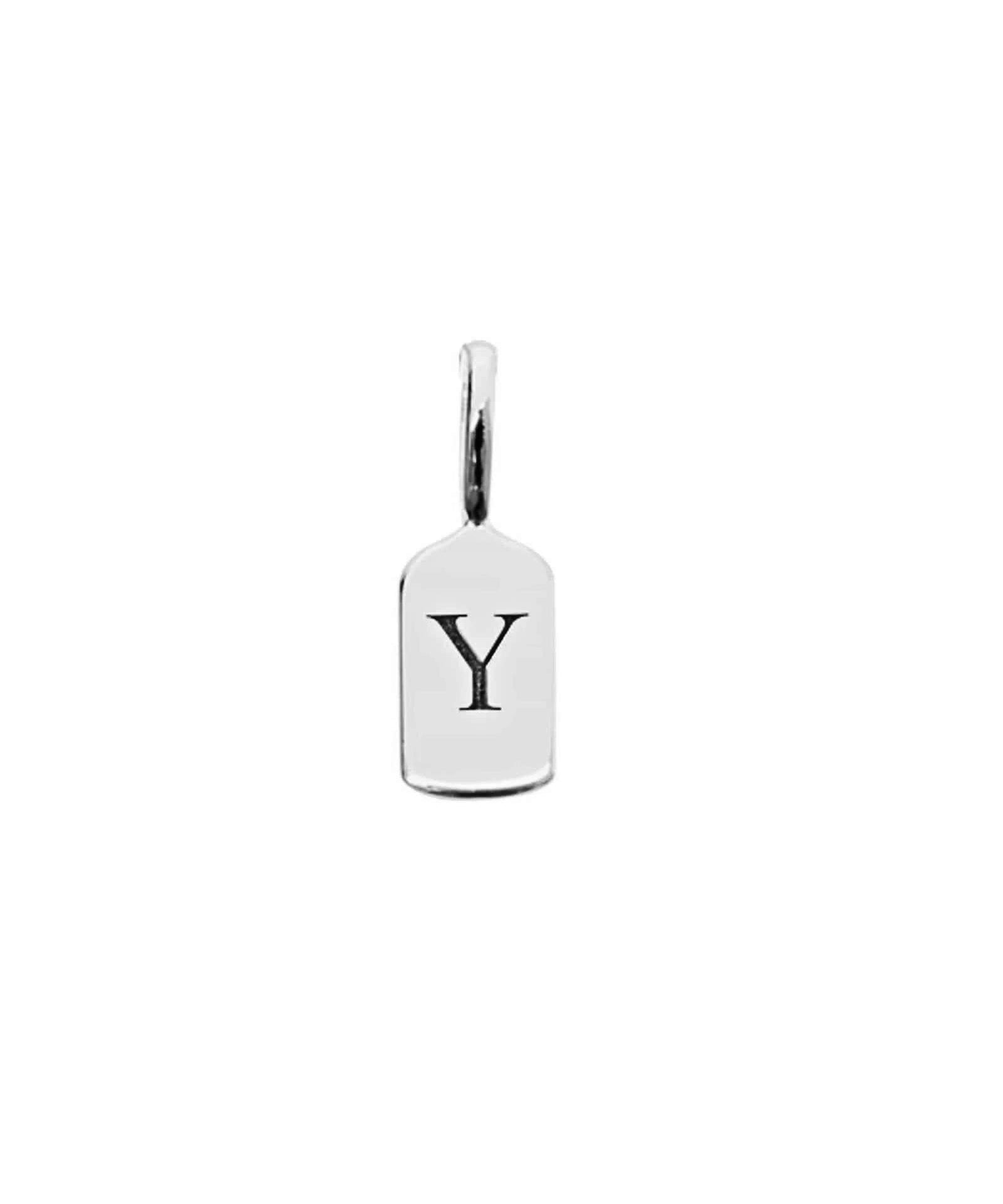 Picture of Luna Rae White Gold Letter Y