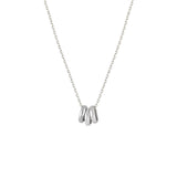 White Gold Love Ring Pendant