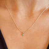 Dainty Emerald Necklace