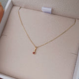 Dainty Garnet Necklace
