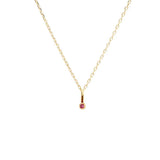 Dainty Ruby Necklace