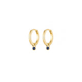 Dainty Sapphire Huggies