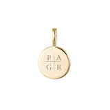 Solid Gold Family Imprint Pendant