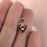Yellow Gold Heart Imprint Necklace