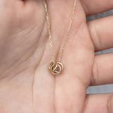 Yellow Gold Love Ring Necklace