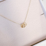 Yellow Gold Love Ring Pendant