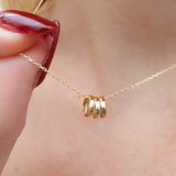 Yellow Gold Love Ring Pendant