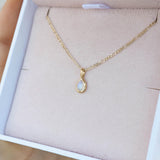 Yellow Gold Moonlight Pendant